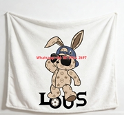 LV Cap Bunny Blanket Cool LV Rabbit Blanket 111